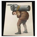 Original Mixed Media On Board Wieslaw Walkuski Han