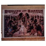 Kodak Transparent 4 X 5 Barnum & Bailey Lions Post