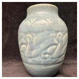 Rookwood Pottery Vase Art Deco Style Blue Glazed C