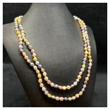 Freshwater Pearl Sterling Silver Clasp Necklace