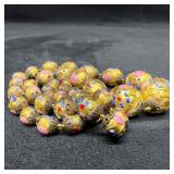 Murano Venetian Art Glass Lamp Work Fiorato Bead G