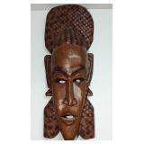 Wooden Wall Art Tribal Man With Cymbals