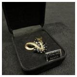 Sterling Silver & Sapphire Pendant