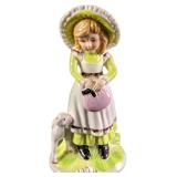 Vintage Ceramic Mary Had A Little Lamb Figurine