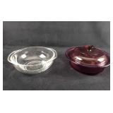 Two Pyrex And Vision Glass Cookware