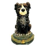 Large Cast Iron Cecil The Dog Sculpture/Door stopp