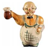 Vintage Ceramic Bar Tender Decanter Figurine