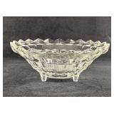 Elegant Glass Bowl With Feet