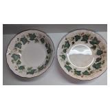 2 Retired Nikko Greenwood  9" Round Vegetable Bowl