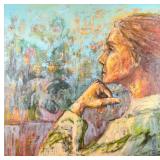 Christine Peloquin Original Mixed Media On Wood X1