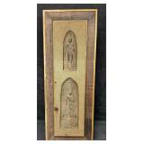 Vintage Framed Thai Buddhist Votive Plaques