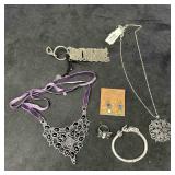 Lucky Brand Costume jewelry Set Keychain Earrings