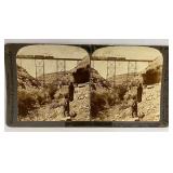Vintage Santa Fe Train Stereoview European Publish