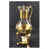 FB Rogers Silver Company Brass 9 Cup Warm Carafe