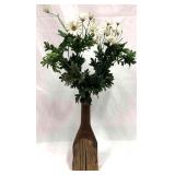 Vintage Vase Carved From Wood