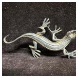 925 Solid Sterling Silver Mexico Gecko Lizard Broo