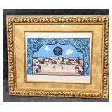 Framed Pray For The Peace Of Jerusalem Embossed Pr