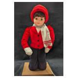 Animated Little Girl In Winter Clothing Figure