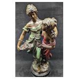 After Auguste Moreau: Two Women Bronze Statue