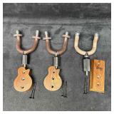 Lot of Three Guitar Wall Mount Hangers Jamver and