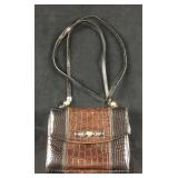 Brighton Mock Croc Crossbody Purse