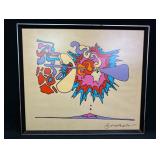 1970 Peter Max Serigraph "Winter Sunshine" Signed
