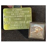 Buffalo Bill Enamel Pin & Bonus Save-A-Bag Tag (F1