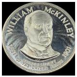 William McKinley Sterling Silver Presidential Coin