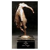 Vintage Brutalist Recycled Metal Sculpture "Levade