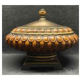 Large Decorative Display Bowl With Lid