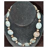 Vintage Italian Murano Blue And Gold Art Glass Bea