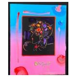Peter Max Blushing Beauty Acrylic on Paper