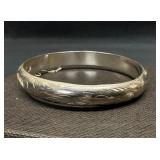 Sterling Silver Hinged Bangle Bracelet