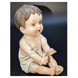 Vintage Piano Baby Porcelain Figurine