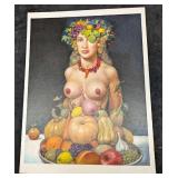 Original Mixed Media On Board Wieslaw Walkuski Nud