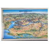 Laminated Unique Media New York City Map