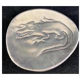 Mid-Century Aluminum Alligator Ashtray Hoselton