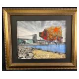 Etta Jean Juge "View From Brooklyn" Mixed Media