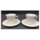 Hunterschenreuther Selb Bavaria 4pc Tea Cup & Sauc