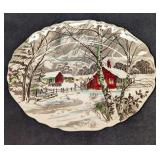 Retired Welcome Home 12" Oval Serving Platter