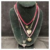 Melania Clara Assorted Necklace Set Martini Heart