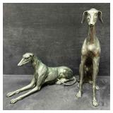 Whippet Greyhound Dog Metal Art Sculpture Statue S