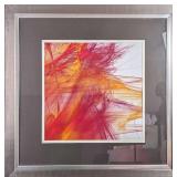 Framed Colorful Abstract Art Print