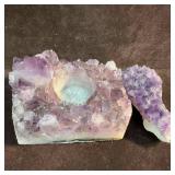 Amethyst Purple Quartz Stone Crystal Candle Holder