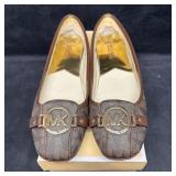 Michael Kors Fulton Moc Flats Brown MK Signature L