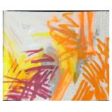 Original Acrylic Paint And Spray Paint On Canvas I