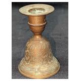 Vintage Brass Bell Candle Holder