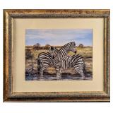 Framed Zebras By Jackie Thompson