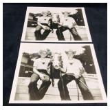 2 Black & White Photographs Of Spin & Marty Mickey