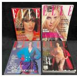 Four Vintage Elle Magazines  (FC1)